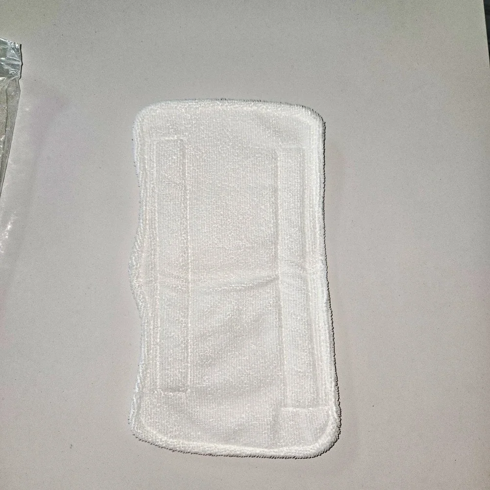 White Microfiber Steam Mop Replacement Pad Washable Reusable Refill Cloth